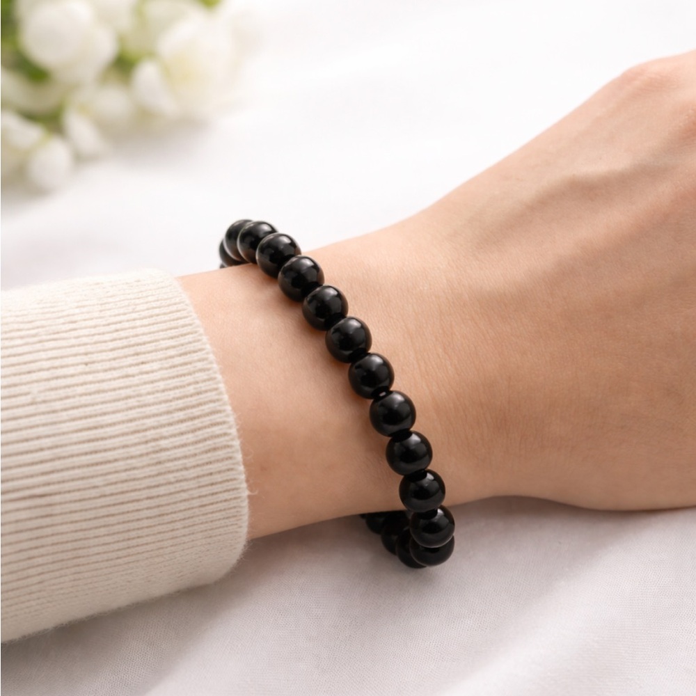Black Agate Natural Stone Bracelet
